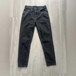 American Eagle Outfitters mom jean Charcoal Denim Jeans sz 2